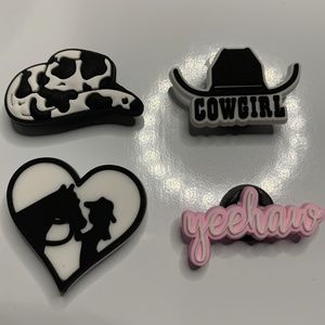 Cow Girl Croc Charm Set